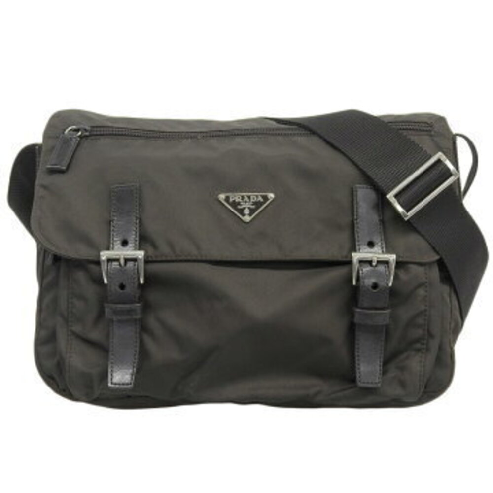 Prada Shoulder Bag Dark Khaki Green